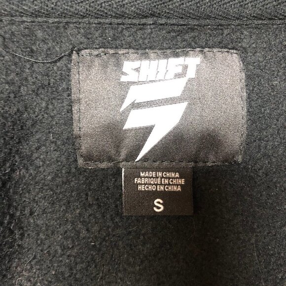 𝅺Shift Zip Up Black Fleece Hoodie with Logo Unisex Size Small - Picture 6 of 10
